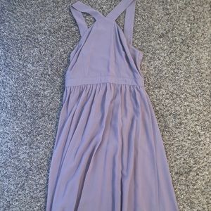Purple A-line Maxi Dress